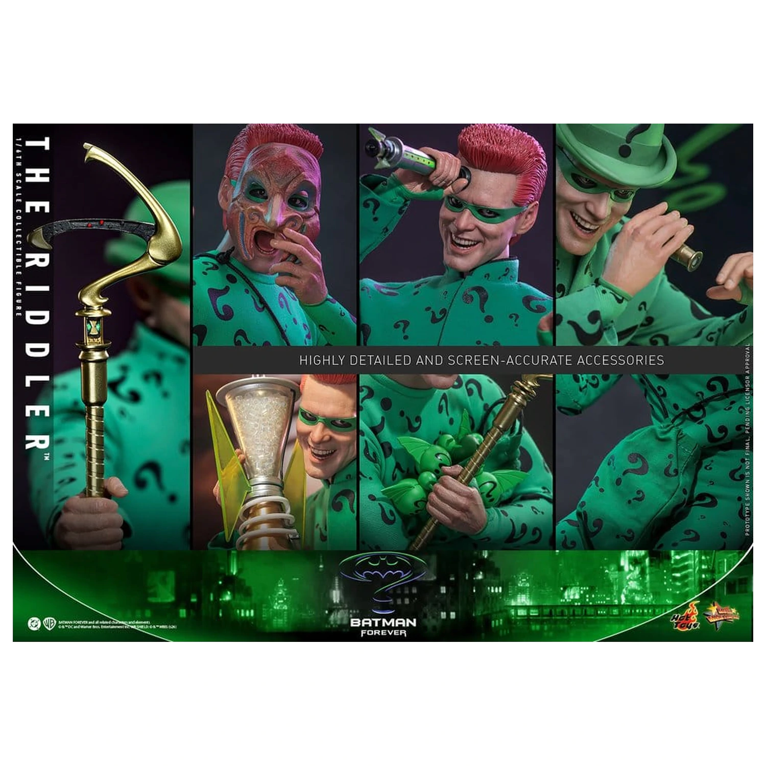 DC Comics Batman Forever Movie Masterpiece akční figurka 1/6 Riddler 31 cm fotografii produktu