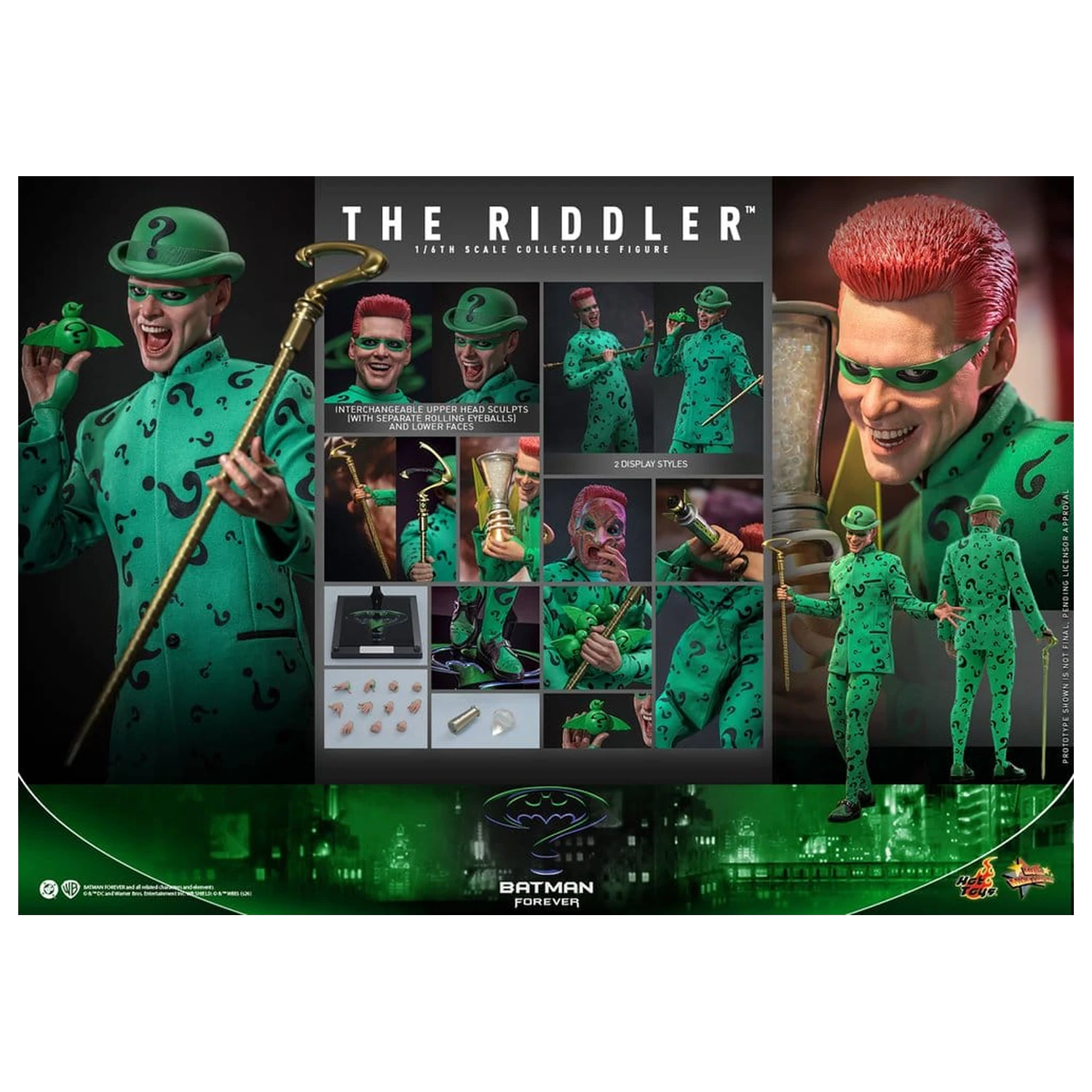 DC Comics Batman Forever Movie Masterpiece akční figurka 1/6 Riddler 31 cm fotografii produktu