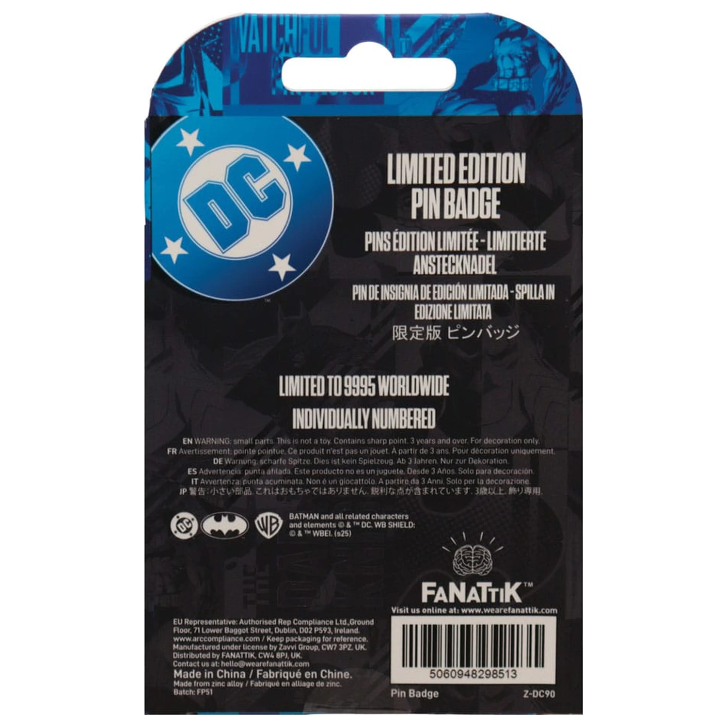 DC Comics Odznáček Batman Gotham City Guardian Limited Edition fotografii produktu