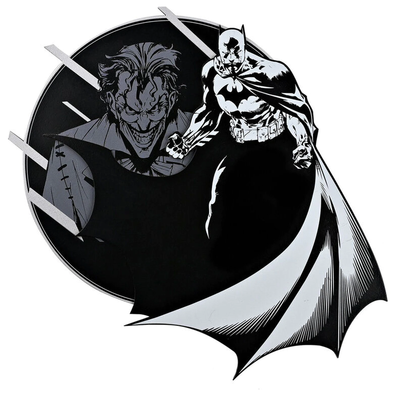 DC Comics Batman & Joker vrstvená kulatá dřevěná deska fotografii produktu
