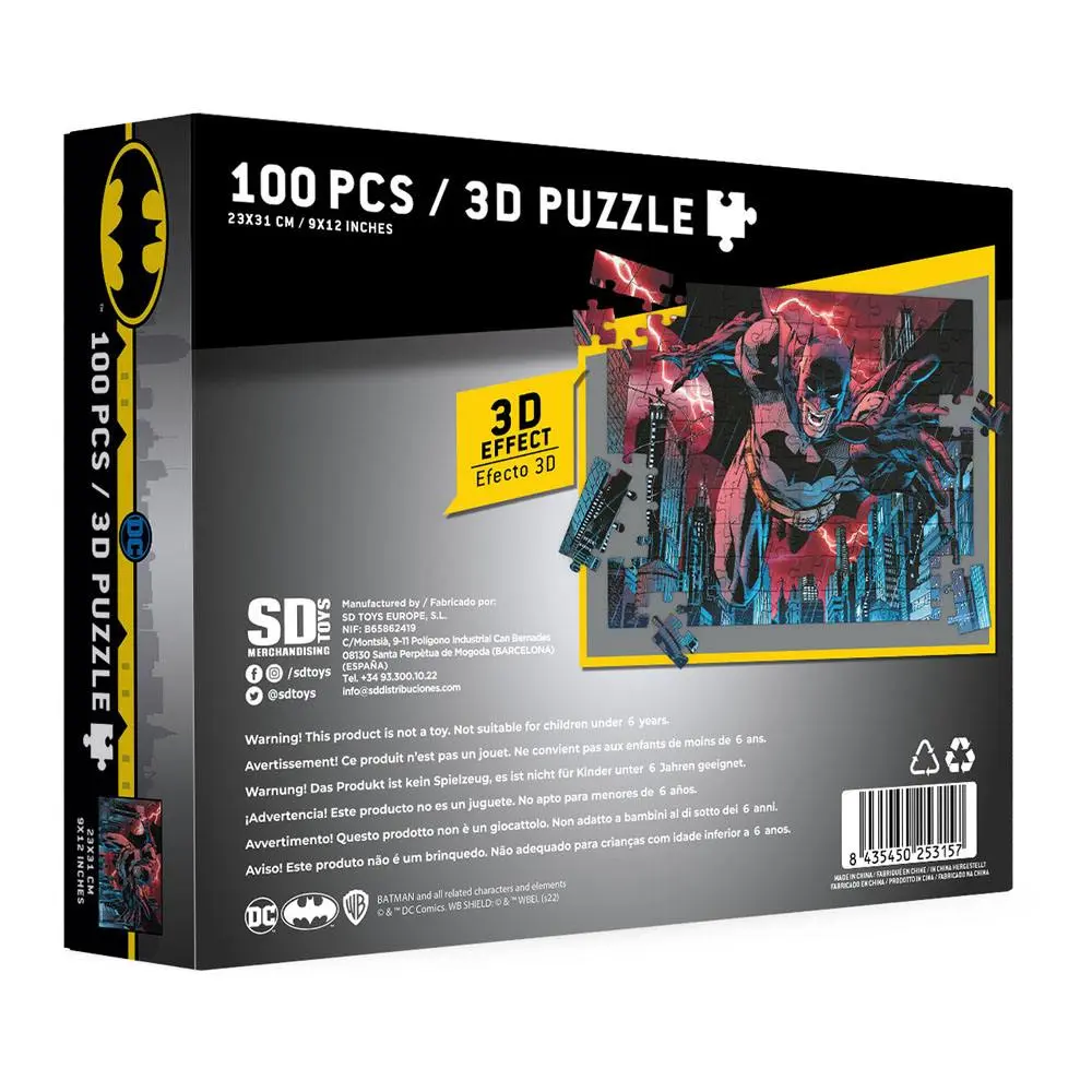 DC Comics Puzzle s 3D efektem Batman Urban Legend (100 dílků) fotografii produktu