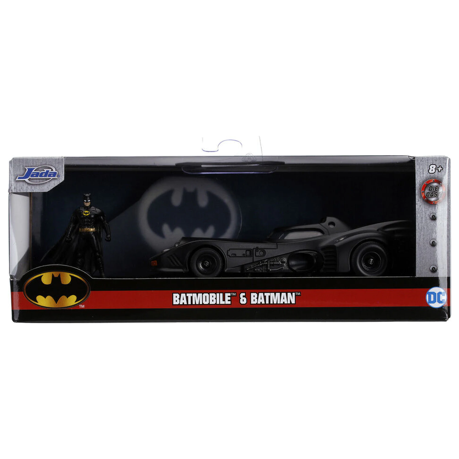 DC Comics Batmobil 1989 kovové auto + figurka Batman set fotografii produktu