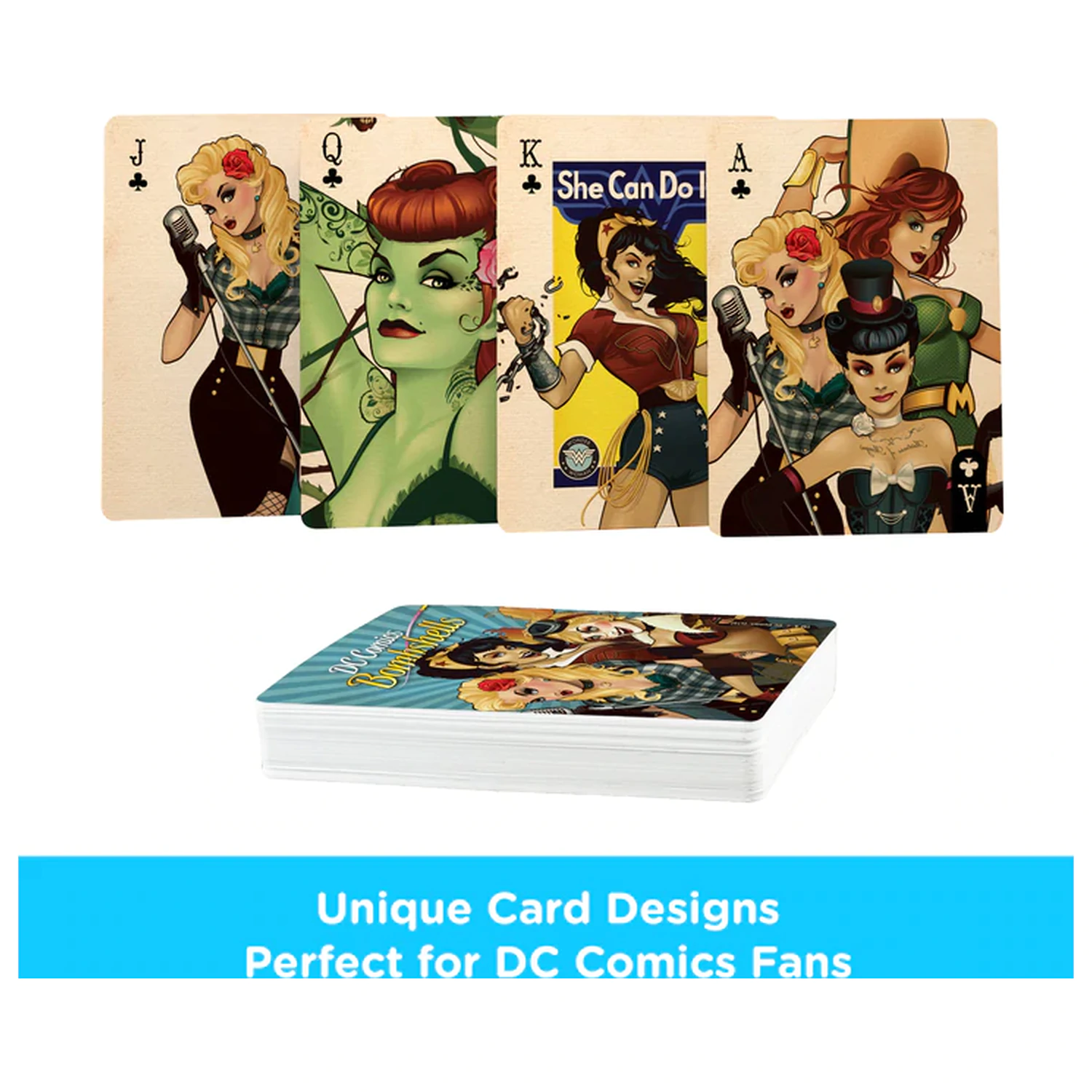 DC Comics Bombshells Hrací karty fotografii produktu