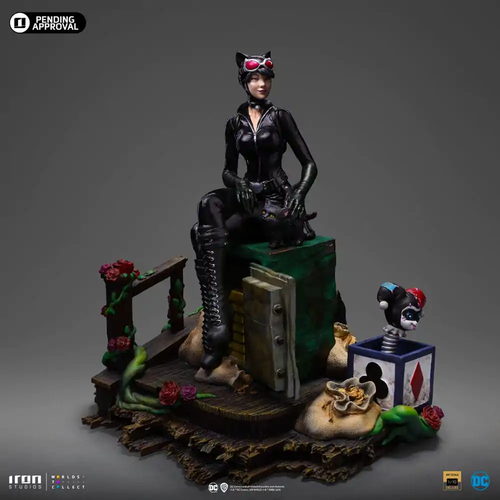 DC Comics Deluxe Art Scale Socha 1/10 Catwoman (Gotham City Sirens) 21 cm fotografii produktu