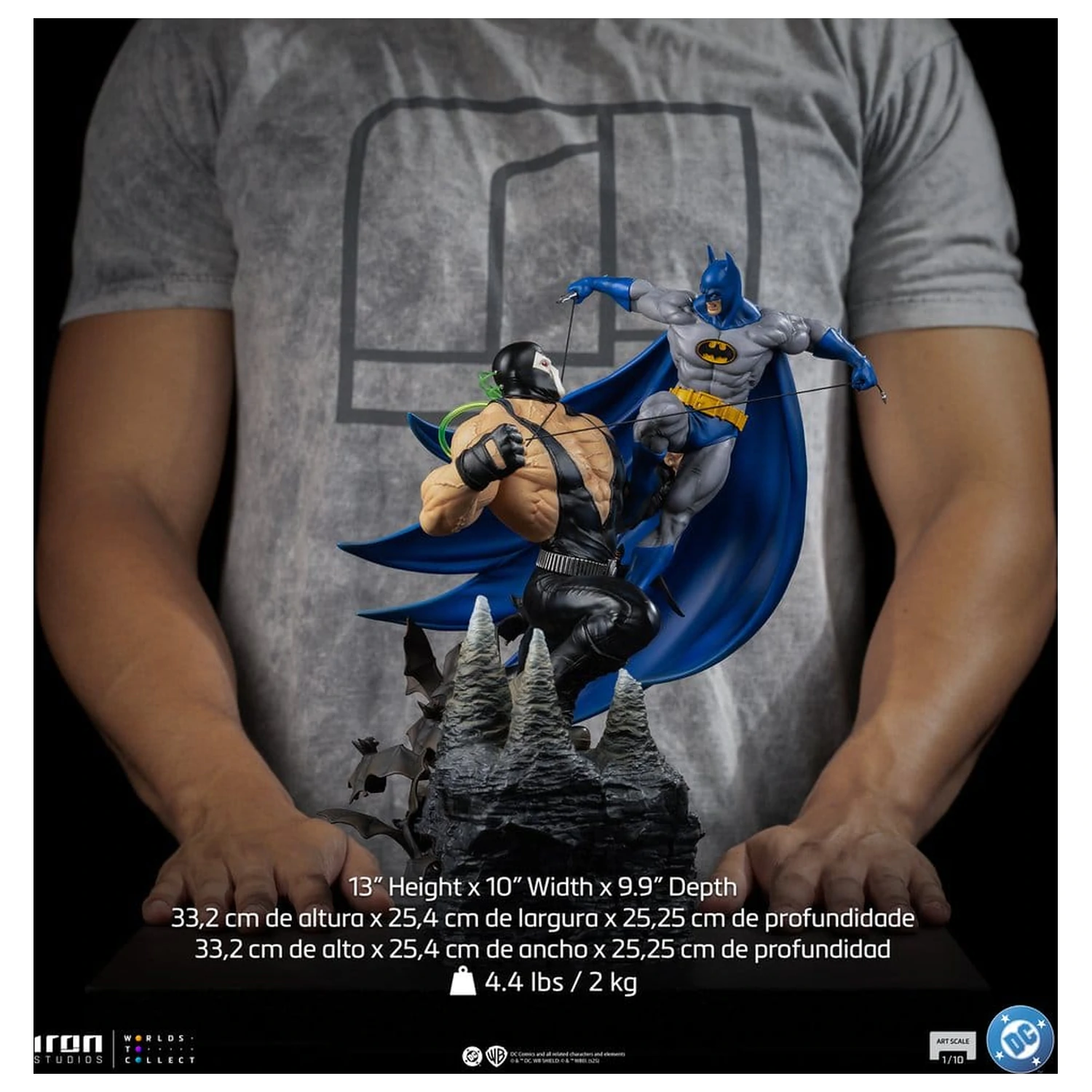DC Comics Diorama 1/10 Batman vs Bane 33 cm fotografii produktu