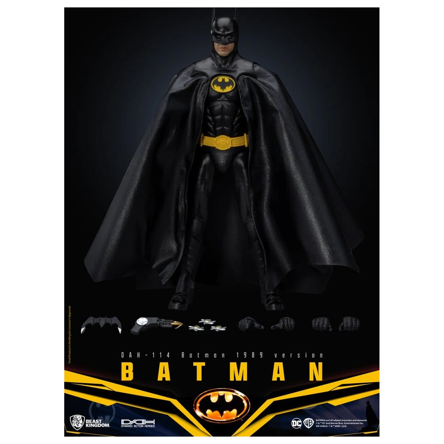 DC Comics Dynamic 8ction Heroes akční figurka Batman 1989 Standard Version 21 cm fotografii produktu