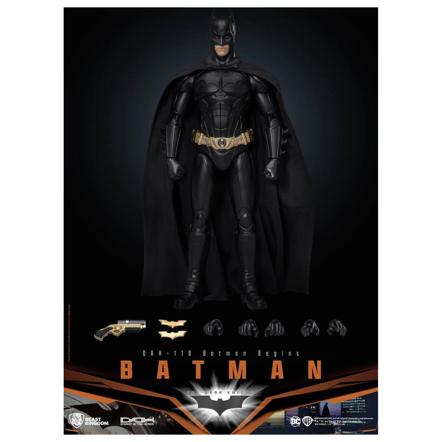 DC Comics Dynamic 8ction Heroes akční figurka Batman (Batman Begins) 21 cm fotografii produktu
