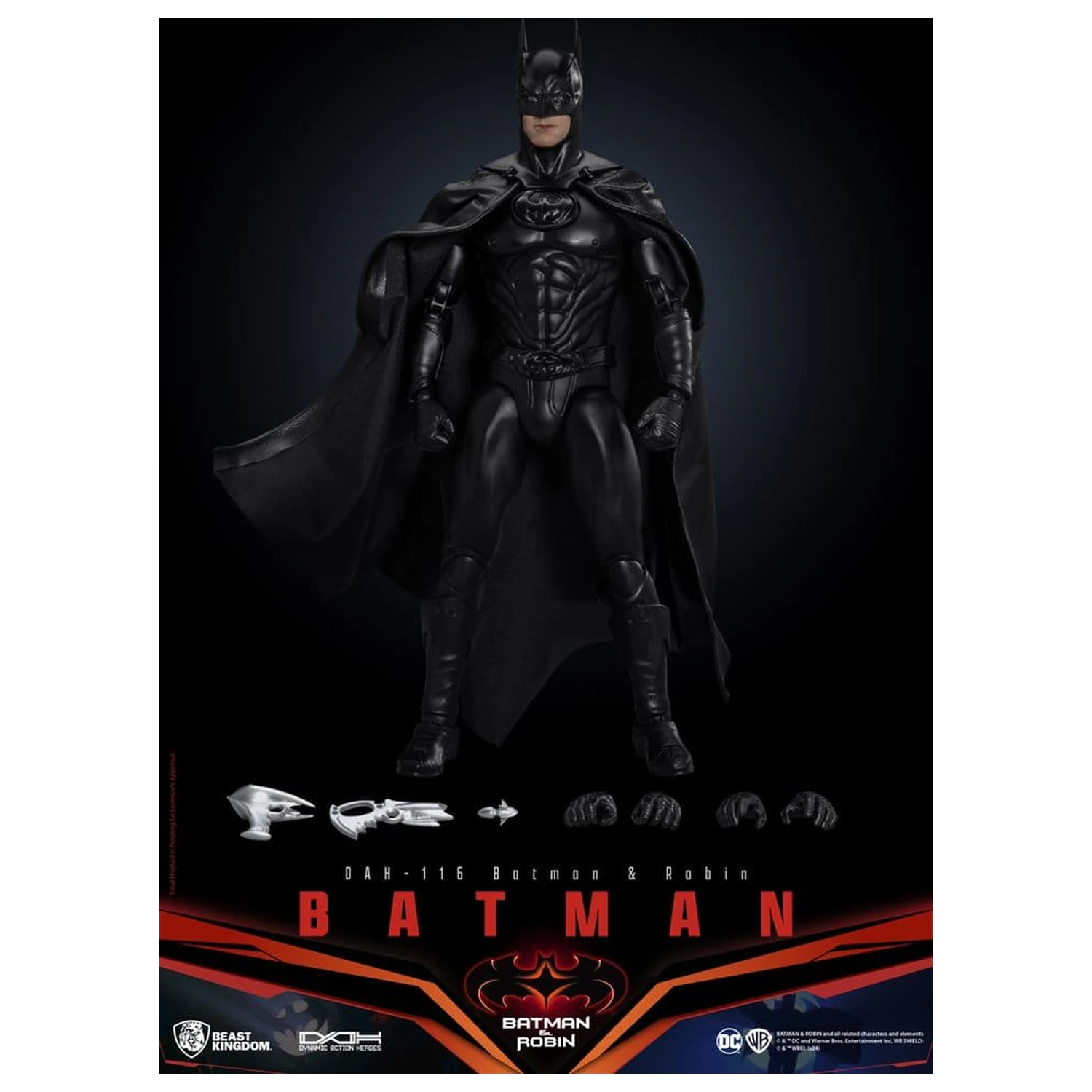 DC Comics Dynamic 8ction Heroes akční figurka Batman (Batman & Robin) 21 cm fotografii produktu