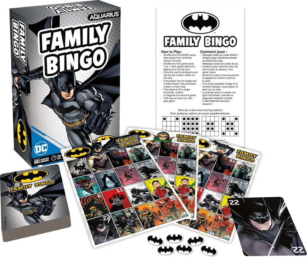 DC Comics Stolní Hra Rodinné Bingo Batman *Anglická Verze* fotografii produktu