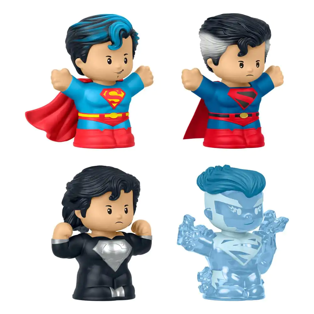DC Comics Fisher-Price Little People Sběratelské mini figurky sada 4 kusů Superman: Through the Ages 7 cm fotografii produktu