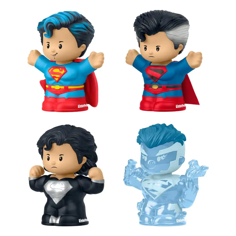 DC Comics Fisher-Price Little People Sběratelské mini figurky sada 4 kusů Superman: Through the Ages 7 cm fotografii produktu