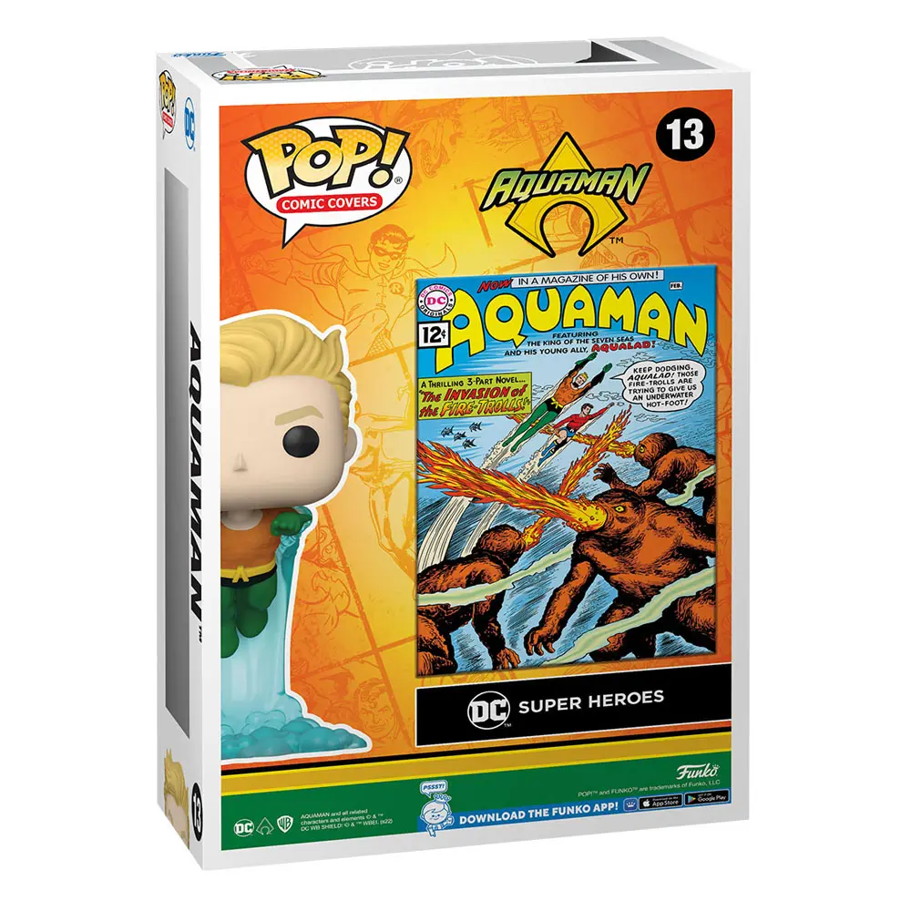 DC Comics POP! Comic Cover Vinyl Figurka Aquaman 9 cm fotografii produktu