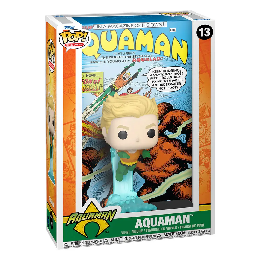 DC Comics POP! Comic Cover Vinyl Figurka Aquaman 9 cm fotografii produktu