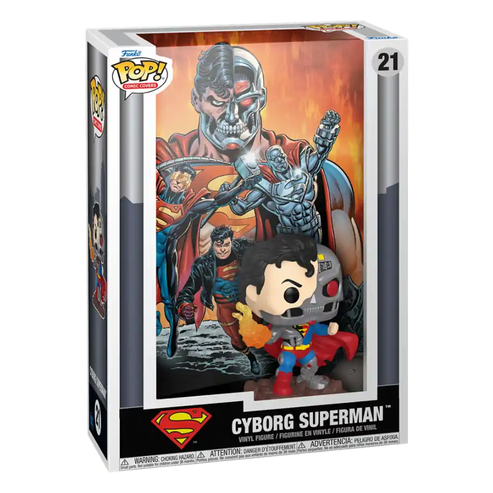 DC Comics Funko POP! Comic Cover vinylová figurka Cyborg Superman 9 cm fotografii produktu