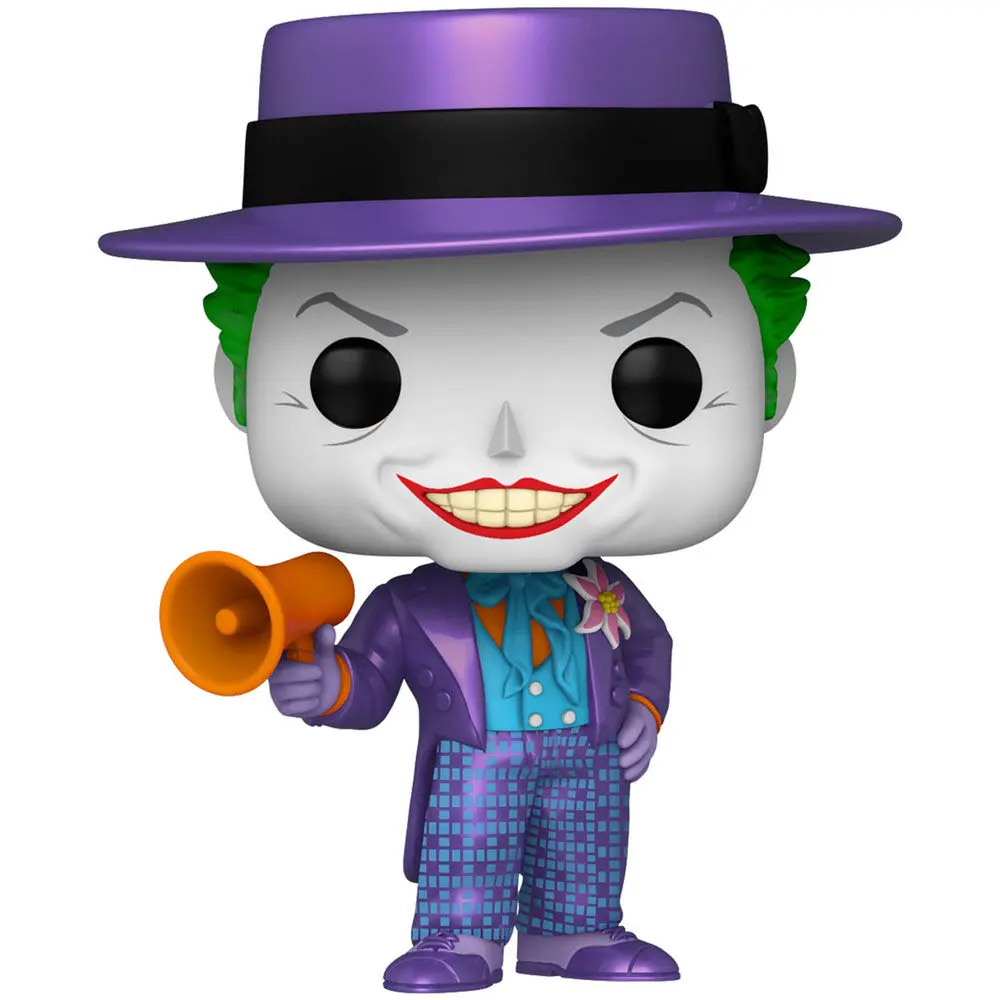 DC Comics Funko POP figurka a tričko v krabici Batman 89 Joker s reproduktorem fotografii produktu