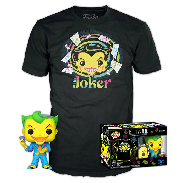 DC Comics Funko POP! figurka & tričko box Joker Exkluzív fotografii produktu