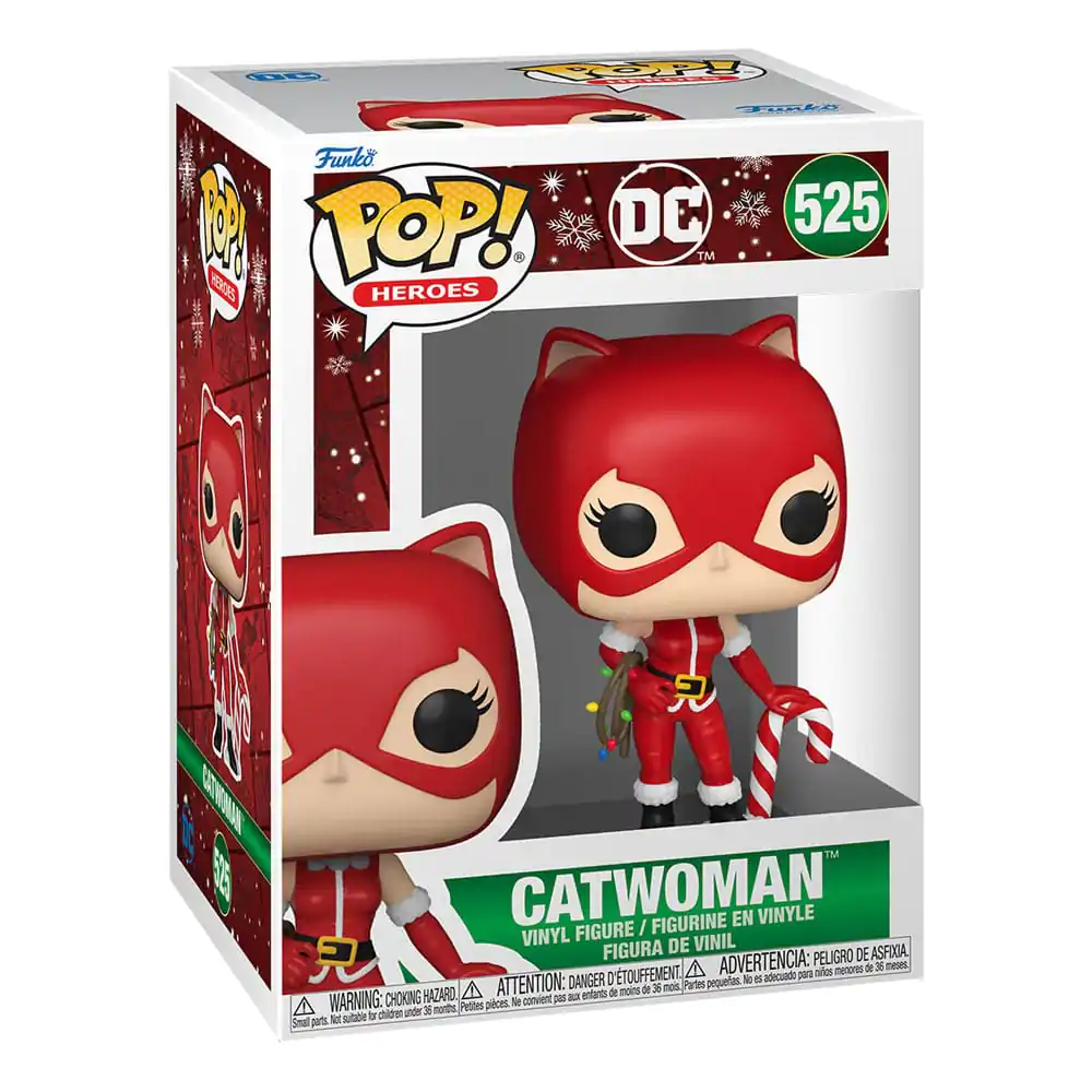 DC Comics Funko POP! Heroes vinylová figurka Vánoční '24 - Catwoman 9 cm fotografii produktu