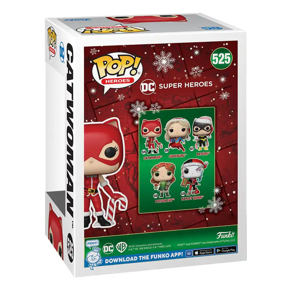 DC Comics Funko POP! Heroes vinylová figurka Vánoční '24 - Catwoman 9 cm fotografii produktu
