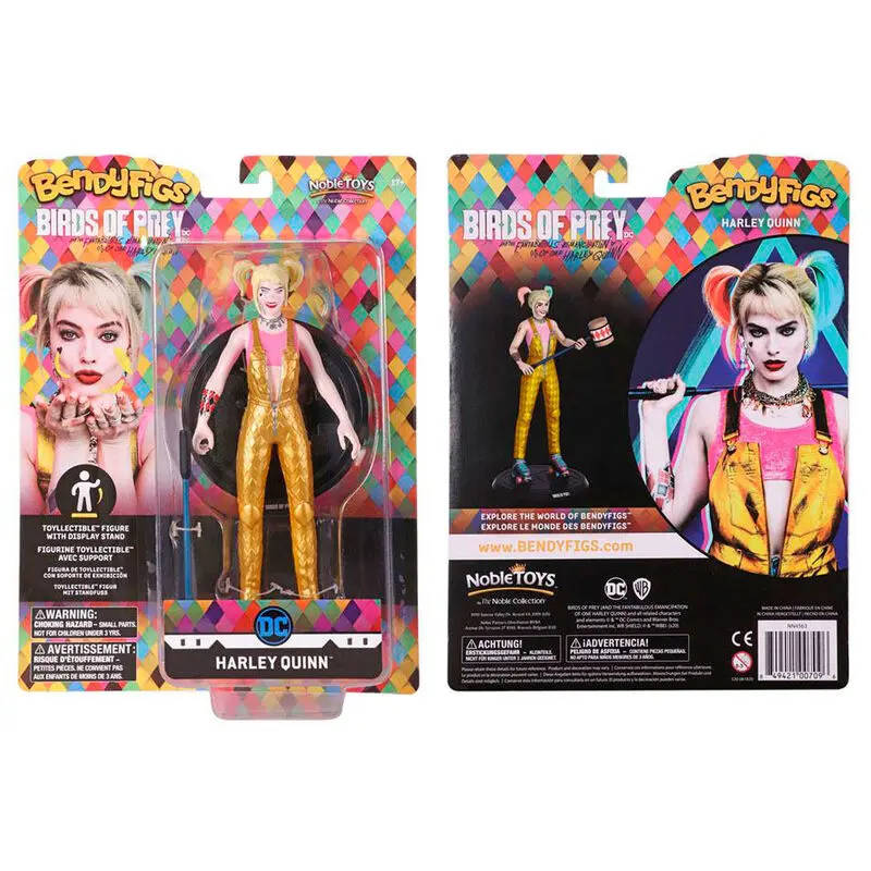 DC Comics Bendyfigs ohebná figurka Harley Quinn BOP s kladivem 19 cm fotografii produktu