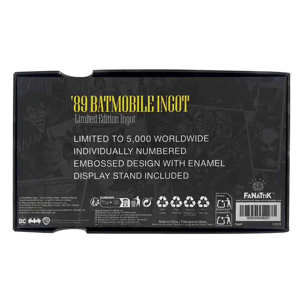 DC Comics Slitek Batman Batmobile XL Limitovaná edice fotografii produktu