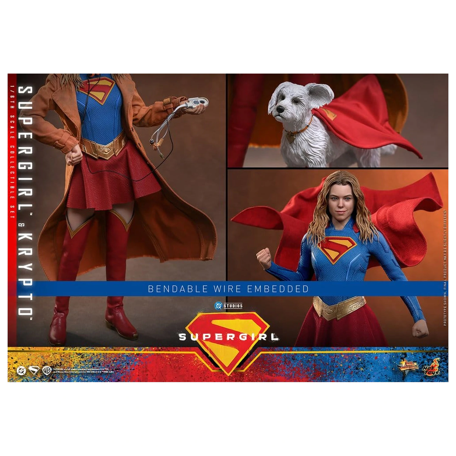 DC Comics Movie Masterpiece Sada akčních figurek Supergirl & Krypto 28 cm fotografii produktu