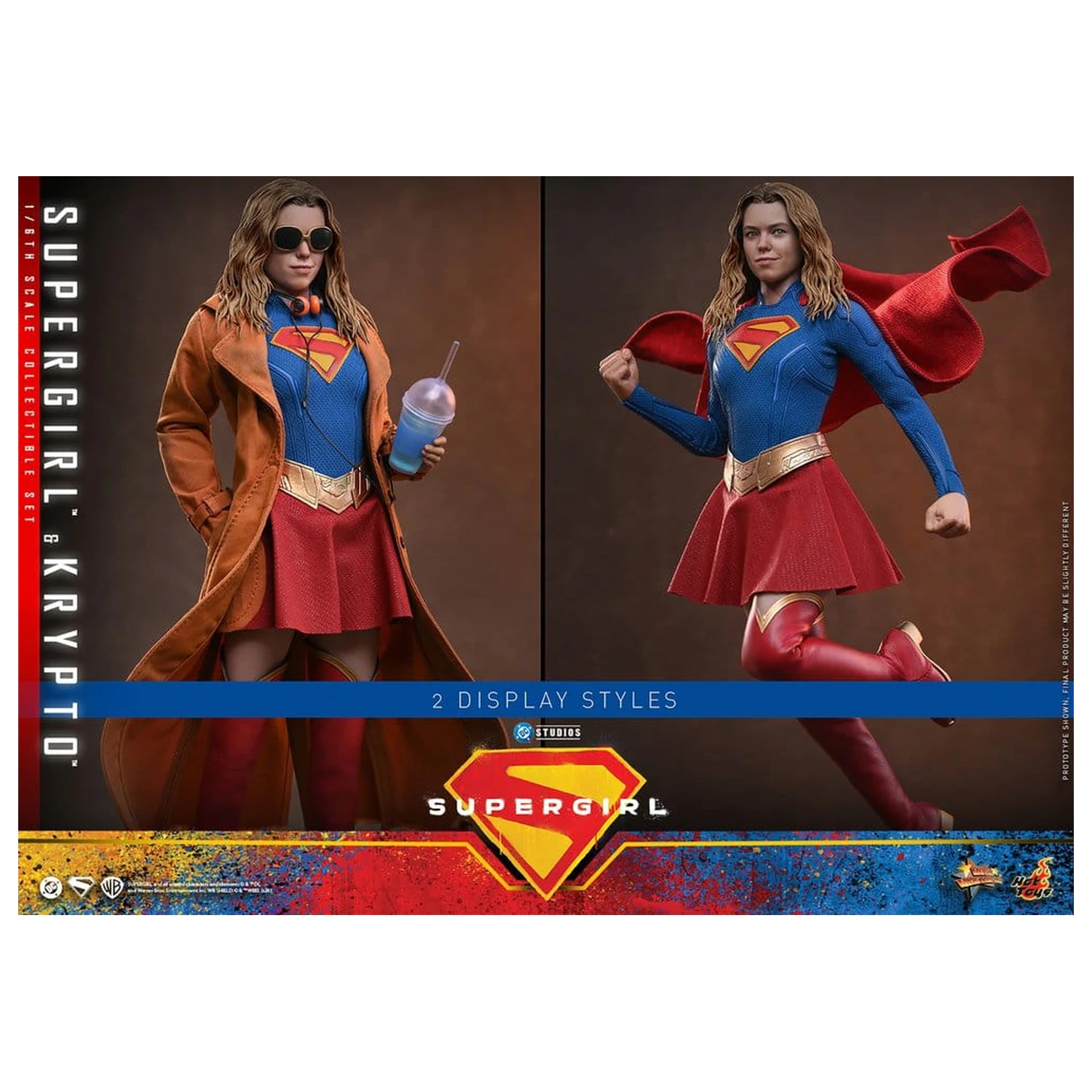 DC Comics Movie Masterpiece Sada akčních figurek Supergirl & Krypto 28 cm fotografii produktu
