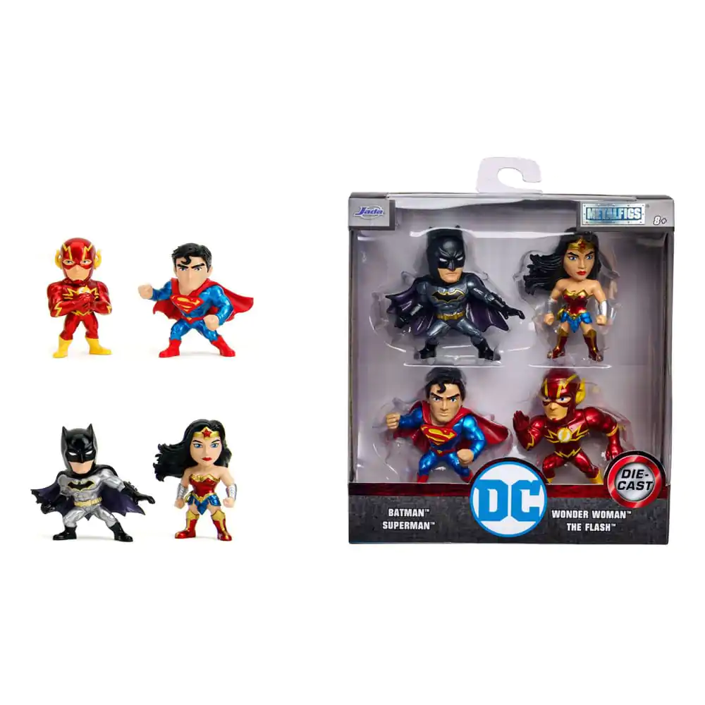 DC Comics Nano Metalfigs Diecast Mini Figurky 4-Pack Wave 1 4 cm fotografii produktu