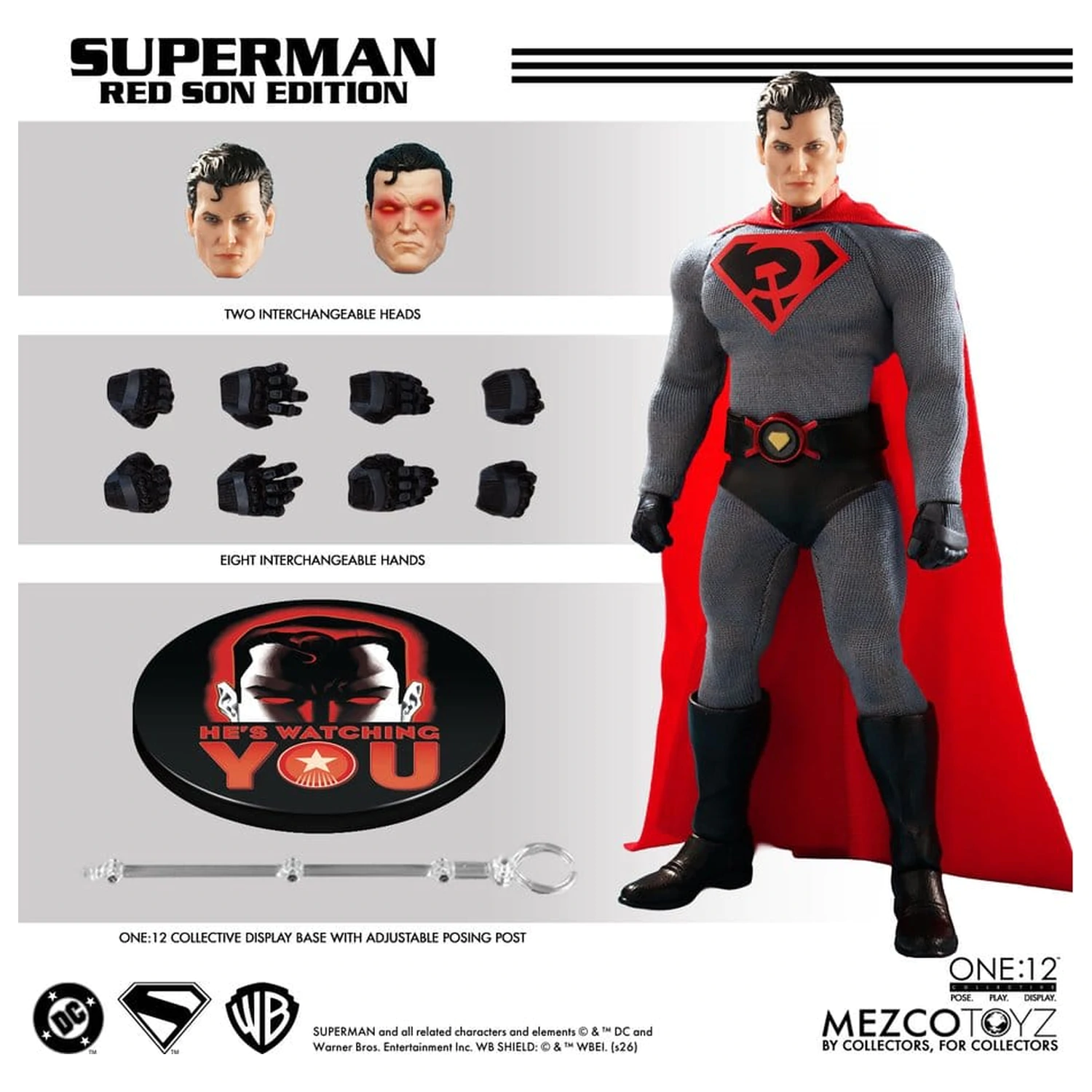 DC Comics One:12 Collective akční figurka 1/12 Superman: Red Son 17 cm fotografii produktu