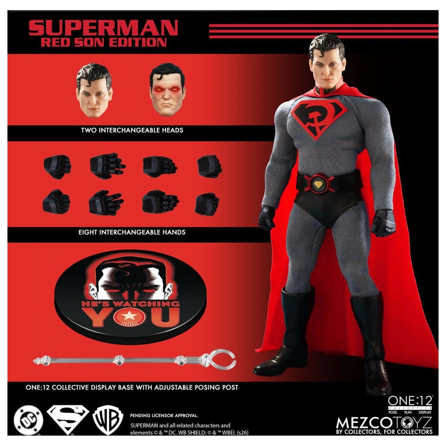 DC Comics One:12 Collective akční figurka 1/12 Superman: Red Son 17 cm fotografii produktu
