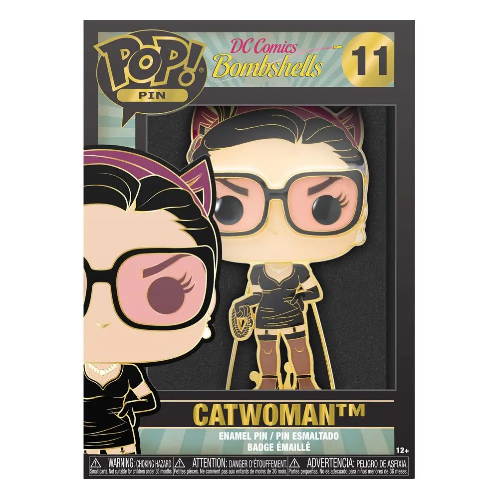 DC Comics POP! Smaltovaný odznak Catwoman 10 cm fotografii produktu