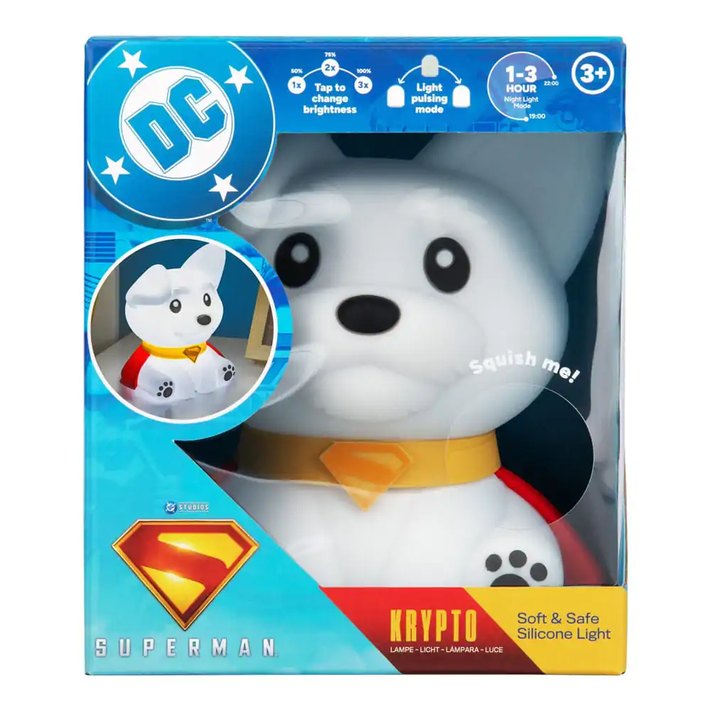 DC Comics Squishy Glo silikonová lampička Superman Krypto 17 cm fotografii produktu