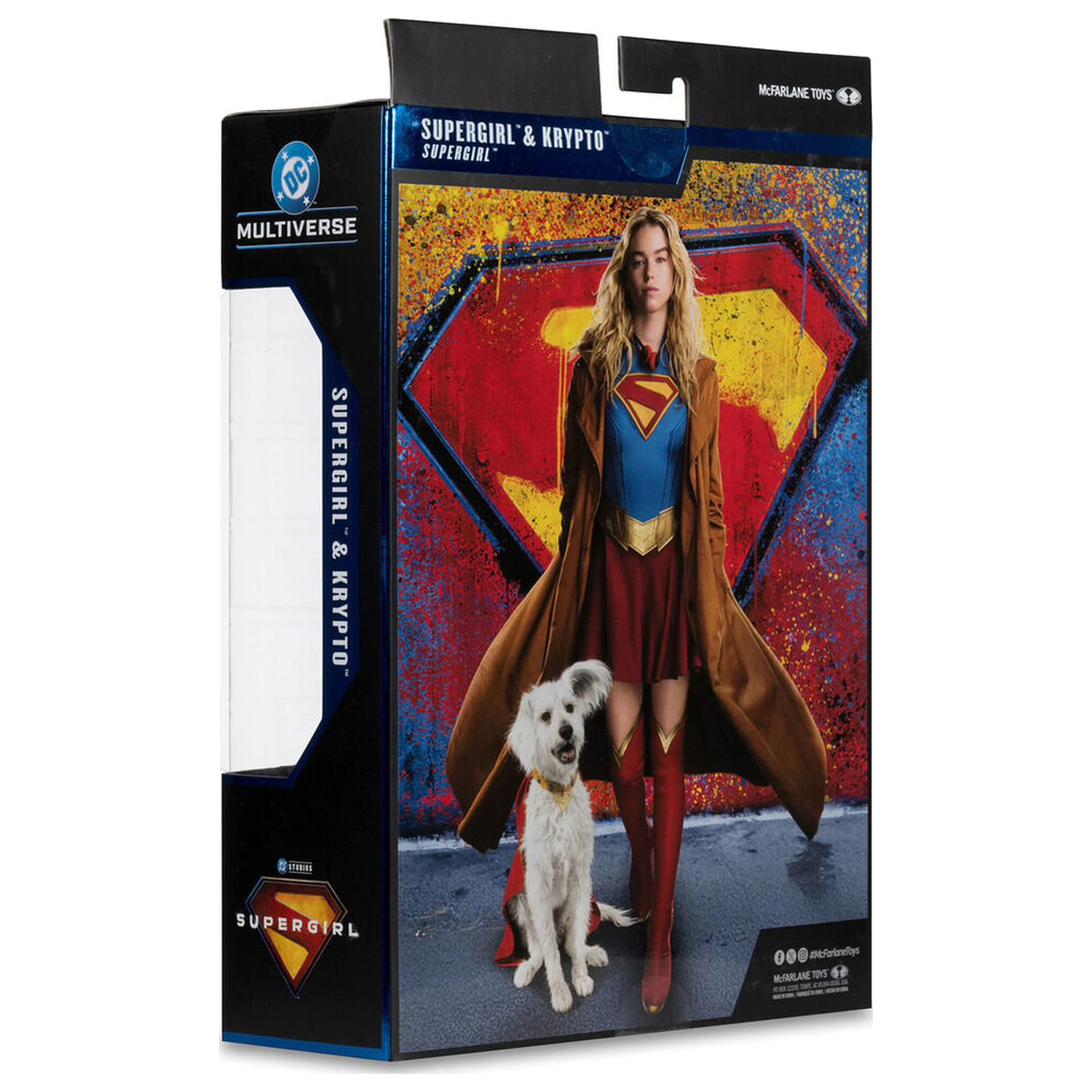 DC Comics Supergirl Deluxe Theatrical Edition Gold Label Collection Supergirl & Puppy Kripto figurka 18cm fotografii produktu