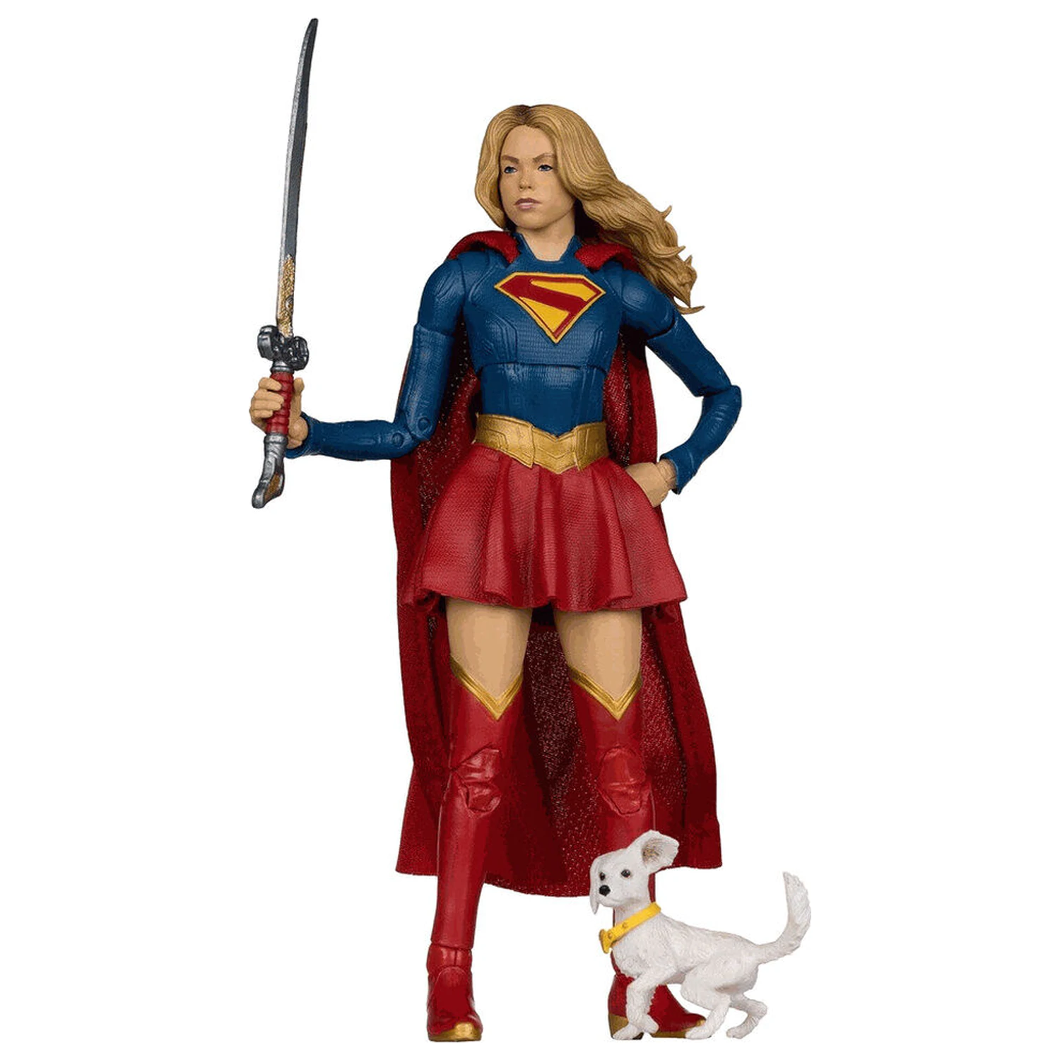 DC Comics Supergirl Deluxe Theatrical Edition Supergirl & Puppy Kripto figurka 18cm fotografii produktu