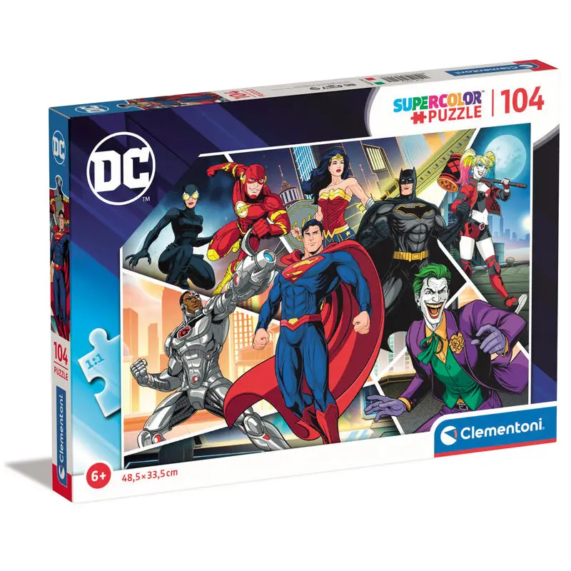 DC Comics Superhrdinové puzzle 104 dílků fotografii produktu