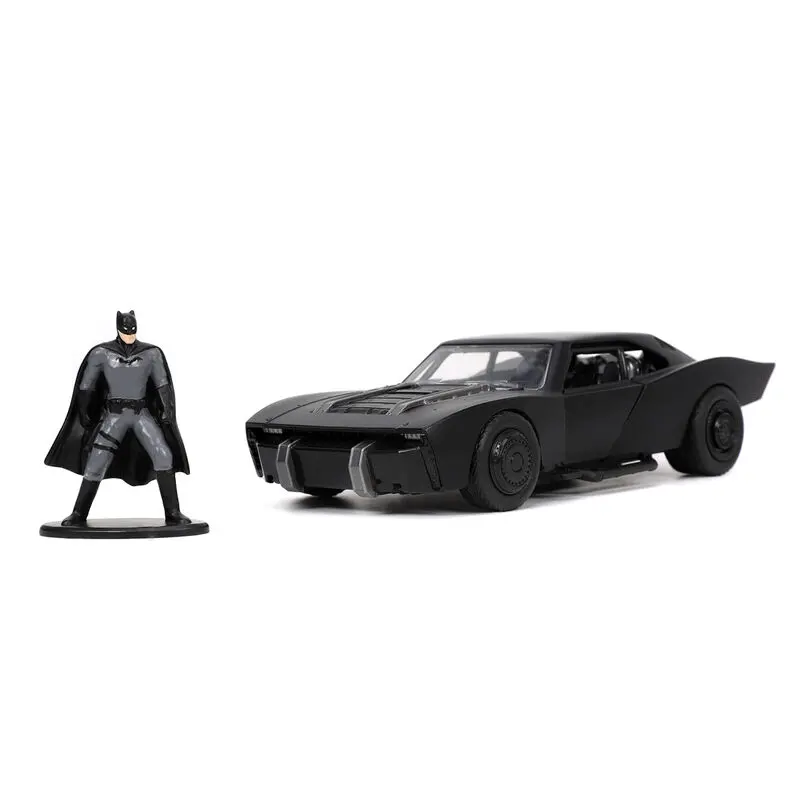 DC Comics The Batman Batmobil kovové auto + figurka Batman set fotografii produktu