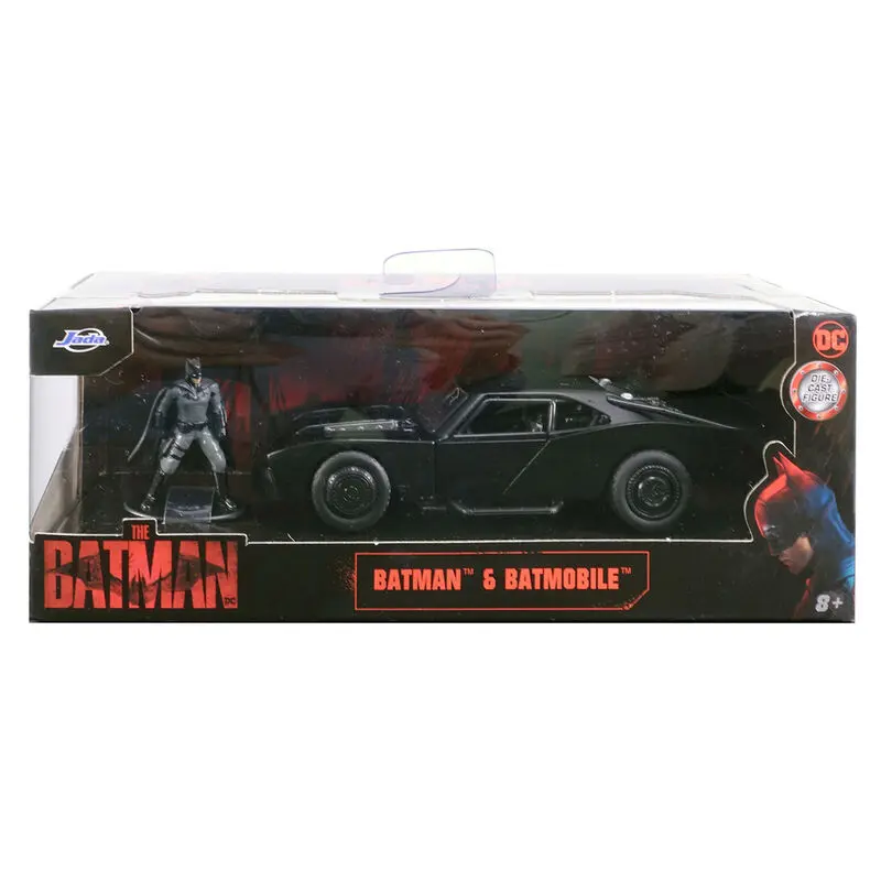 DC Comics The Batman Batmobil kovové auto + figurka Batman set fotografii produktu