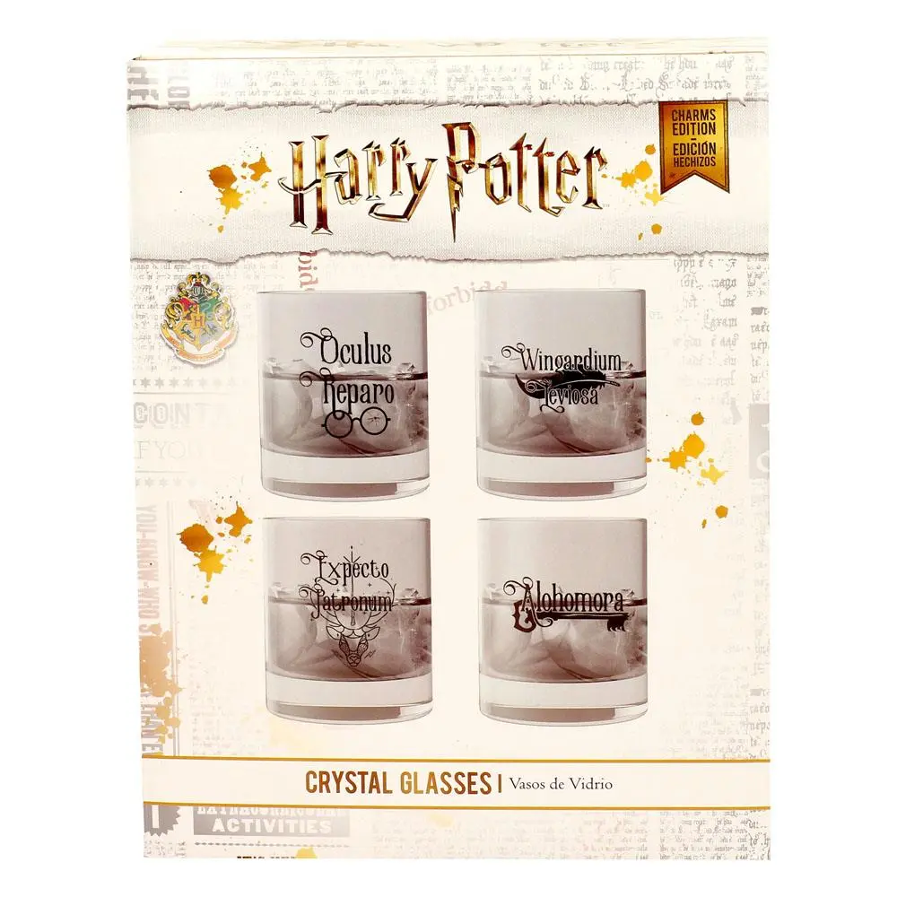 Harry Potter Crystal sklenice 4-Pack Spells fotografii produktu