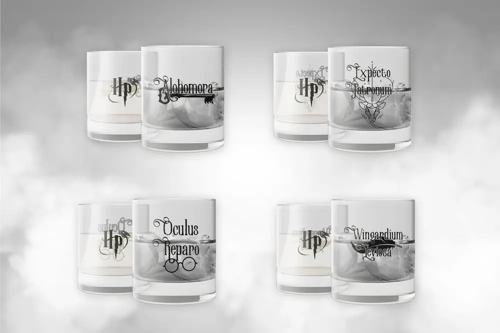 Harry Potter Crystal sklenice 4-Pack Spells fotografii produktu