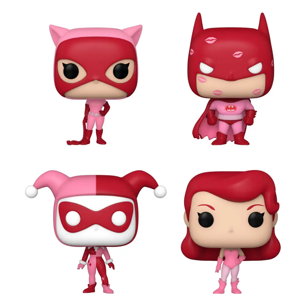 DC Comics Valentýnské kapesní POP! vinylové figurky 4-Pack 4 cm fotografii produktu