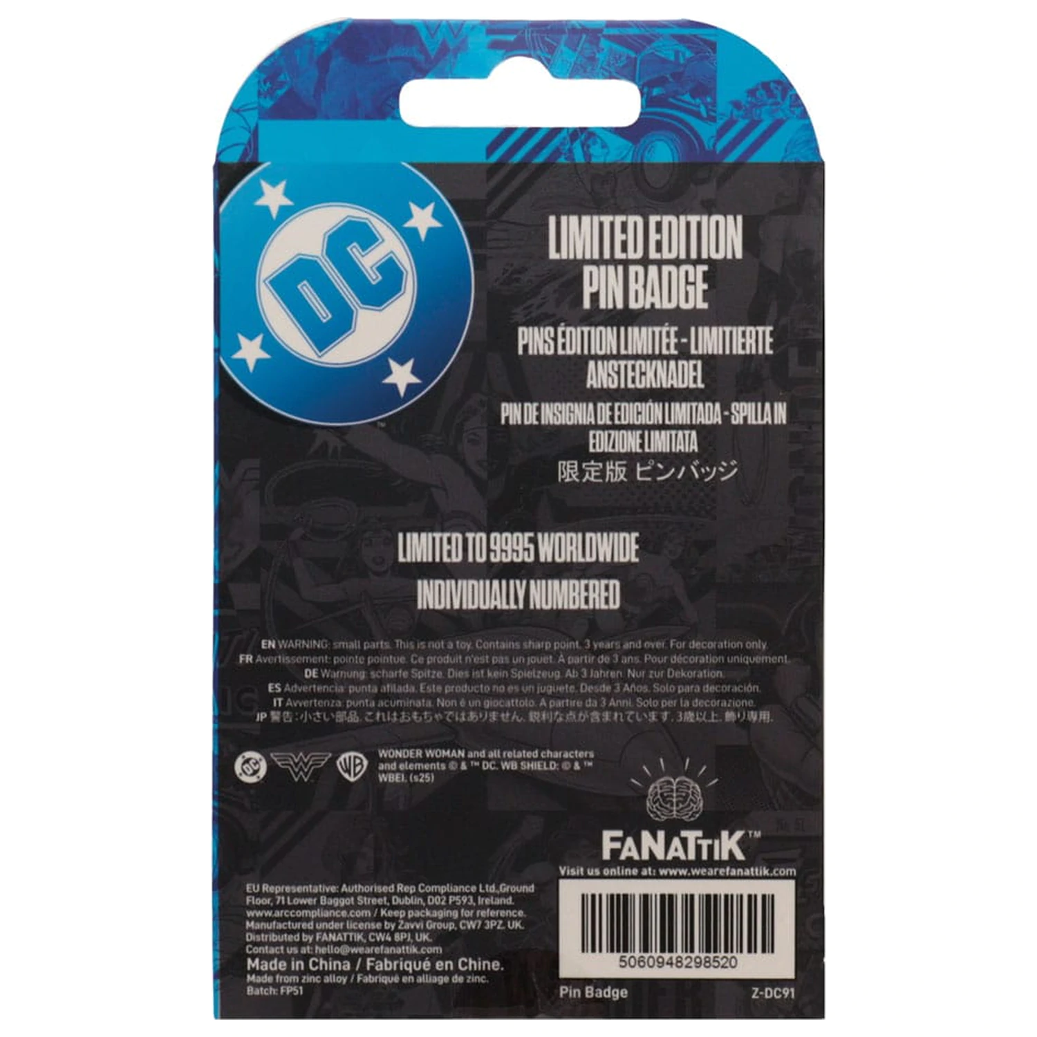 DC Comics Odznáček Wonder Woman Amazon Warrior Limitovaná Edice fotografii produktu