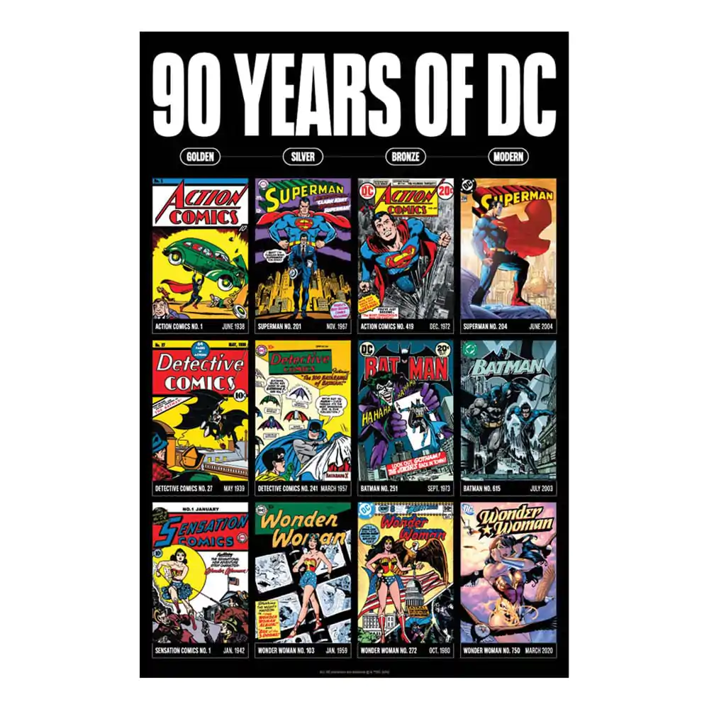 DC Comics Umělecký tisk 90 Years Limitovaná edice 42 x 30 cm fotografii produktu