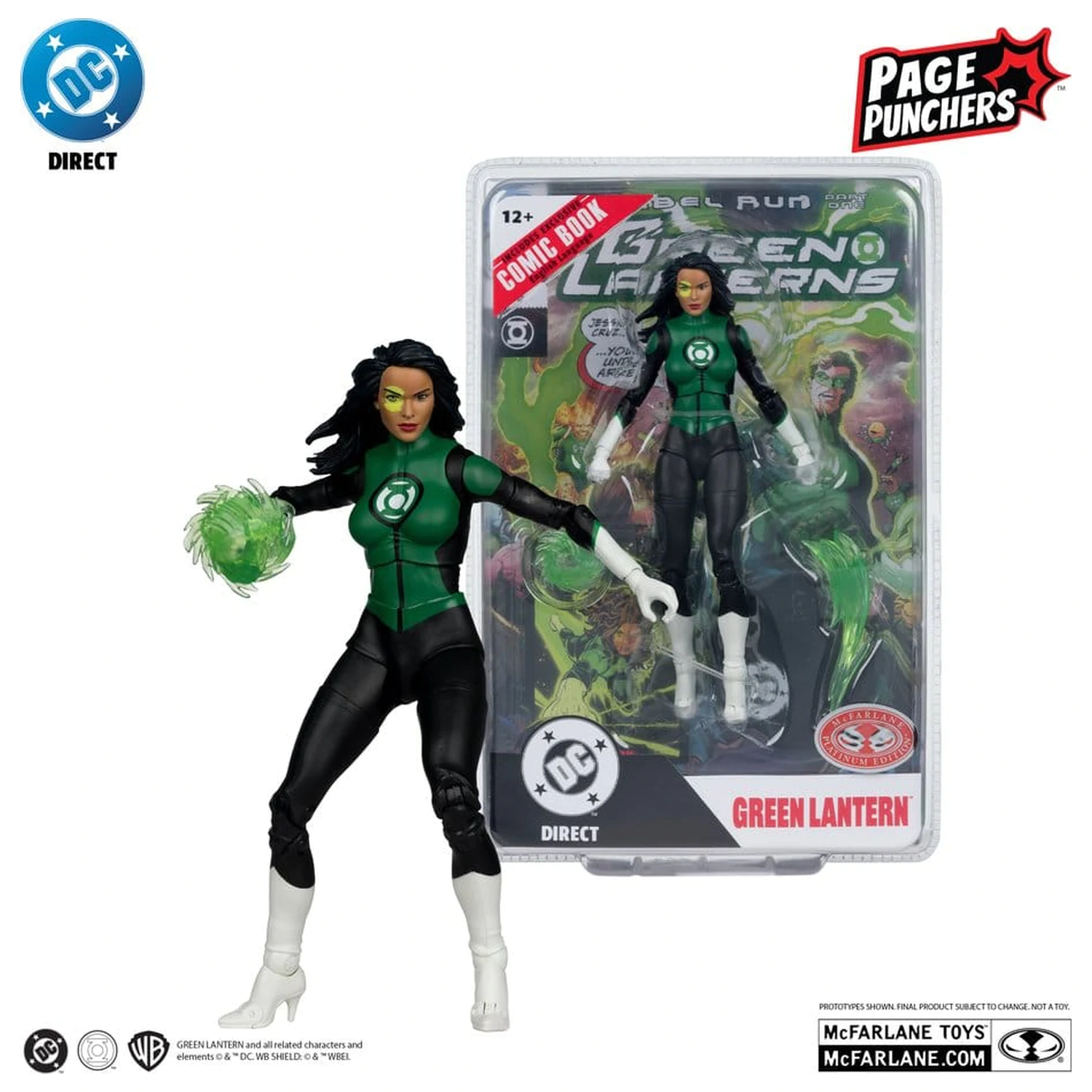 DC Direct Page Punchers akční figurka Jessica Cruz (Green Lanterns # 48) (Red Platinum Edition) 18 cm fotografii produktu