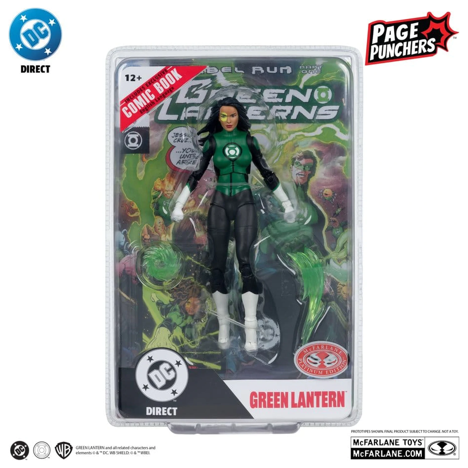 DC Direct Page Punchers akční figurka Jessica Cruz (Green Lanterns # 48) (Red Platinum Edition) 18 cm fotografii produktu