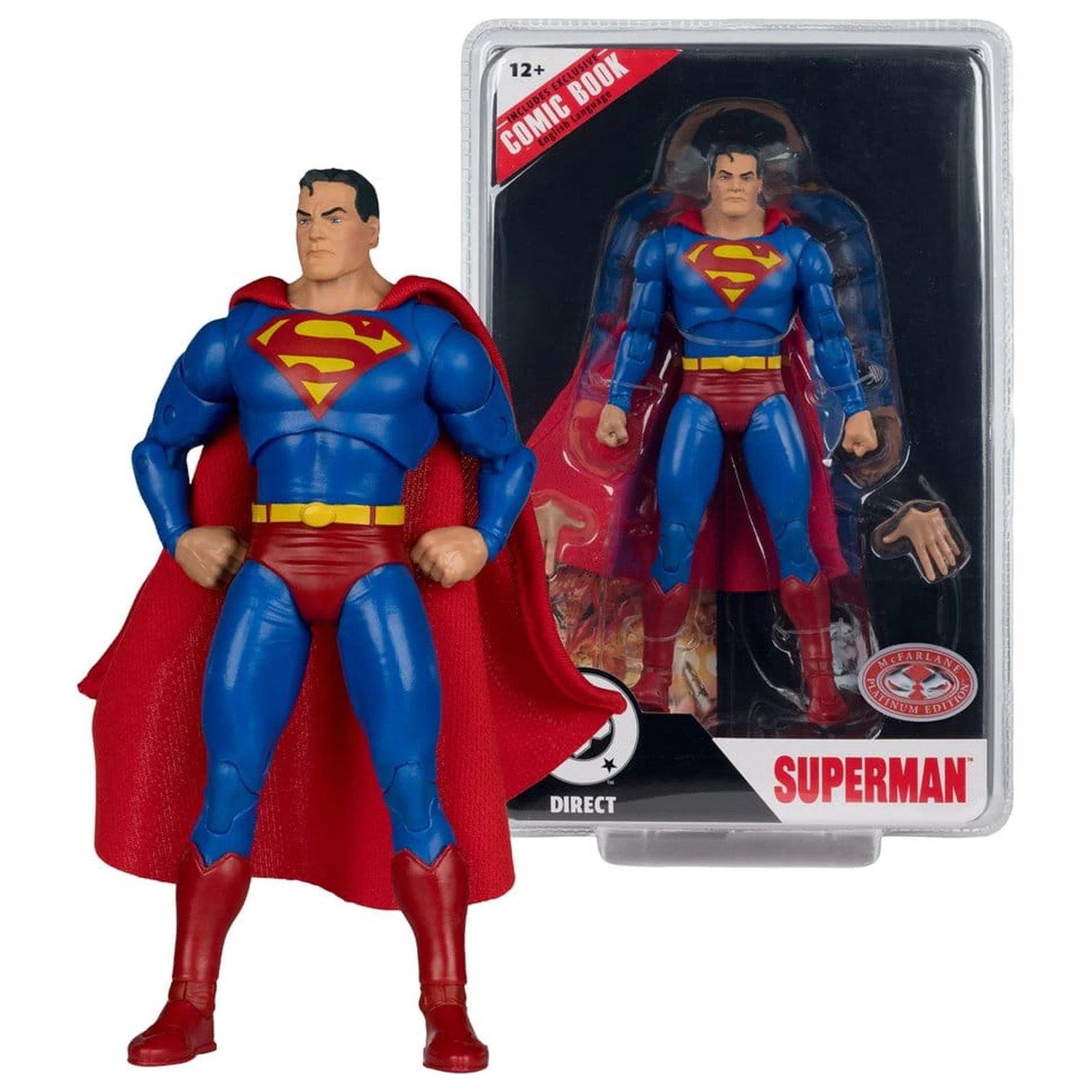 DC Direct Page Punchers akční figurka Superman (Justice #1) (Red Platinum Edition) 19 cm fotografii produktu