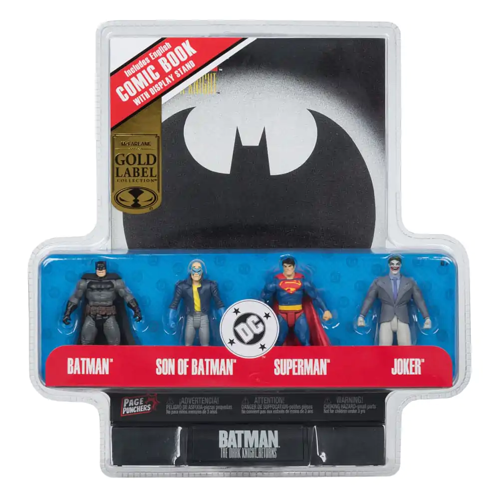 DC Direct Page Punchers Čtyřbalení akčních figurek Batman & Son of Batman & Superman & Joker 7 cm fotografii produktu