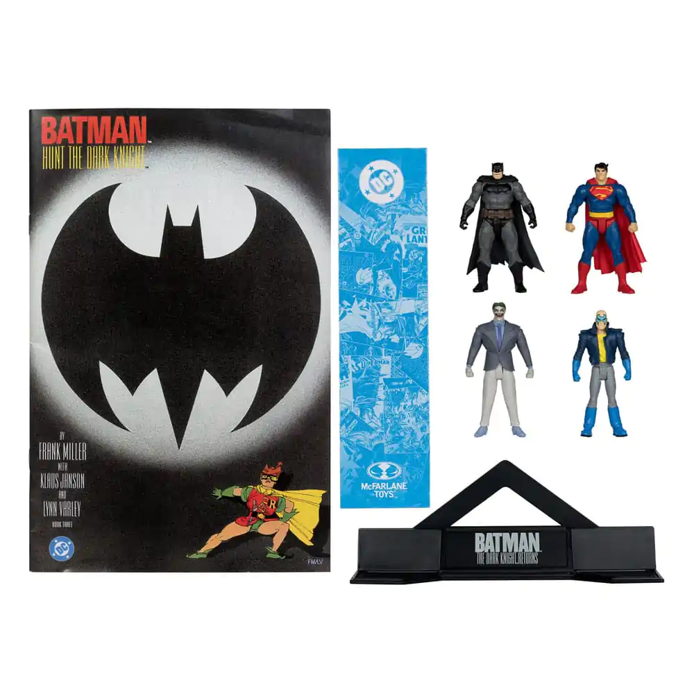 DC Direct Page Punchers Čtyřbalení akčních figurek Batman & Son of Batman & Superman & Joker 7 cm fotografii produktu