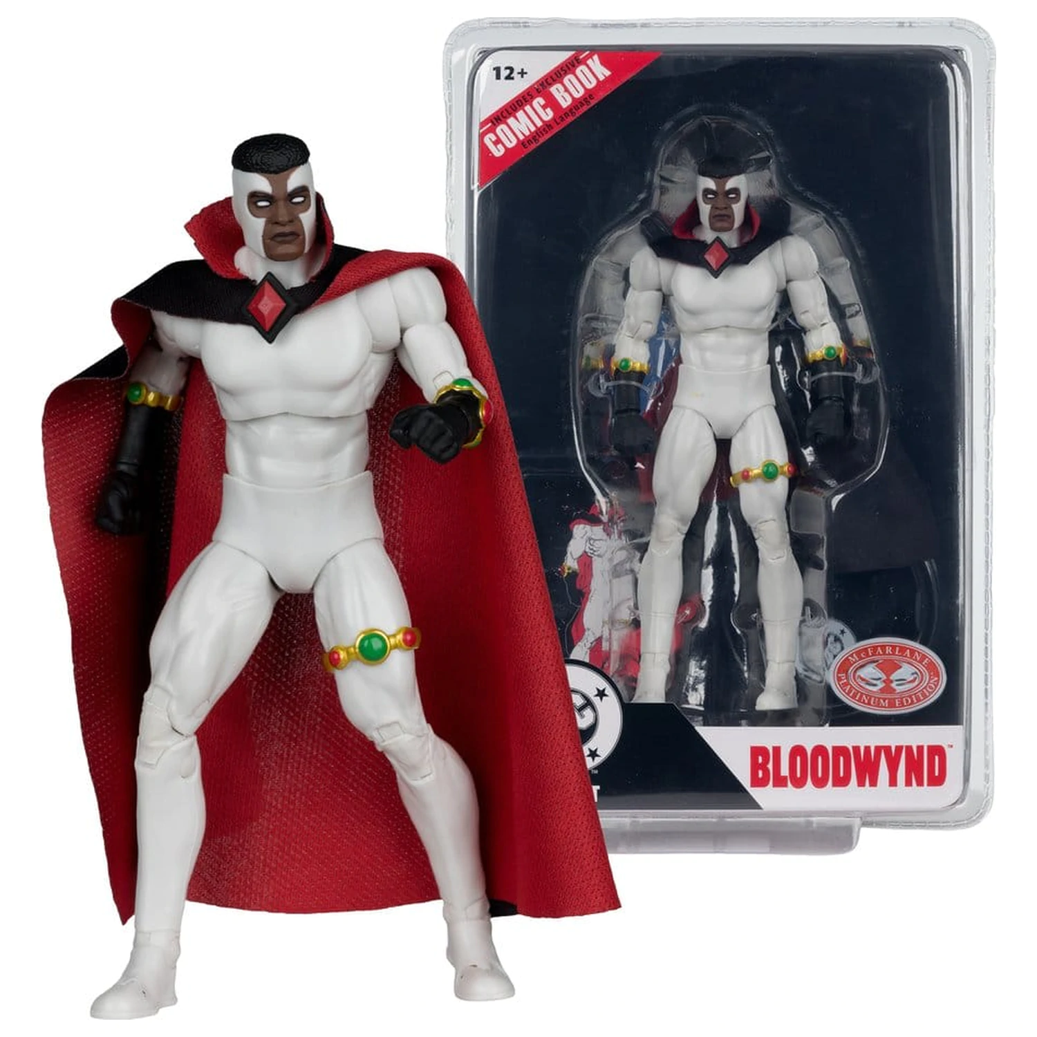 DC Direct Page Punchers Akční figurka Bloodwynd (Justice League #77) (Red Platinum Edition) 18 cm fotografii produktu