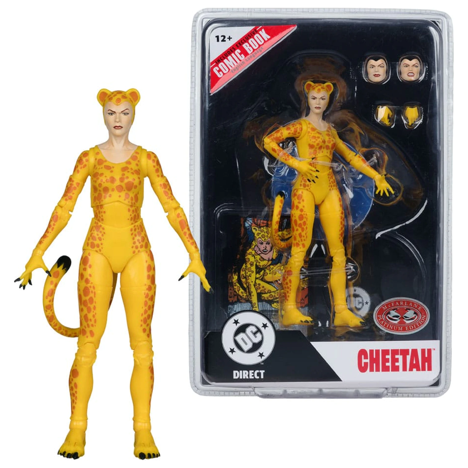DC Direct Page Punchers akční figurka Cheetah (Crisis on Infinite Earths) (Red Platinum Edition) 17 cm fotografii produktu