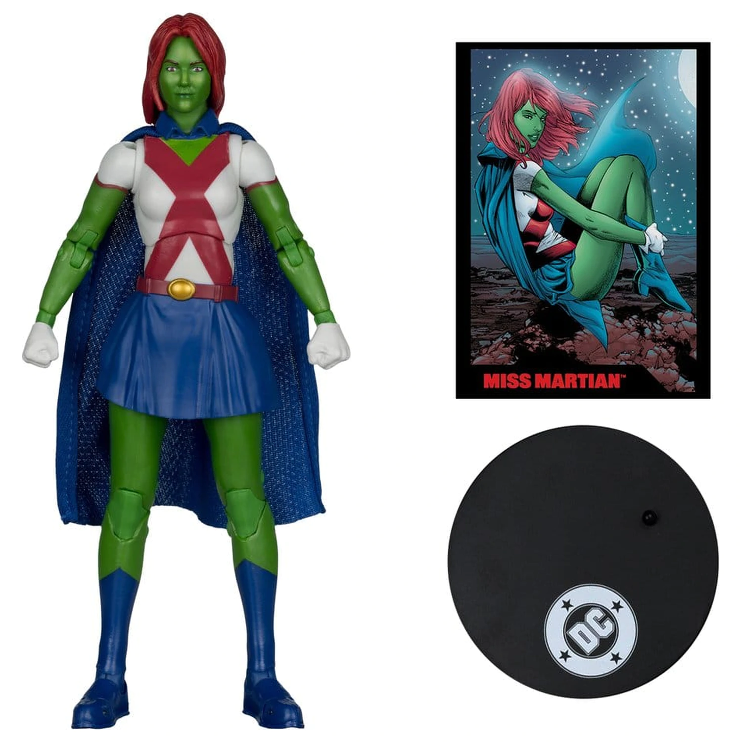 DC Direct Page Punchers Akční figurka Miss Martian (Teen Titans #41) (Red Platinum Edition) 17 cm fotografii produktu