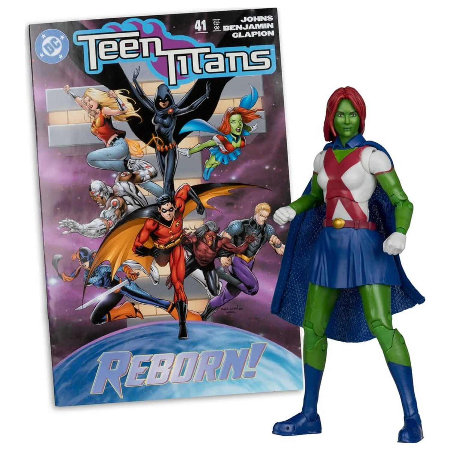 DC Direct Page Punchers Akční figurka Miss Martian (Teen Titans #41) (Red Platinum Edition) 17 cm fotografii produktu